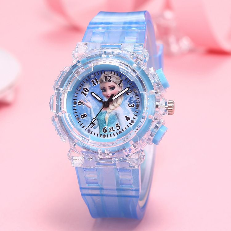Children's Watch Colorful Light Quartz