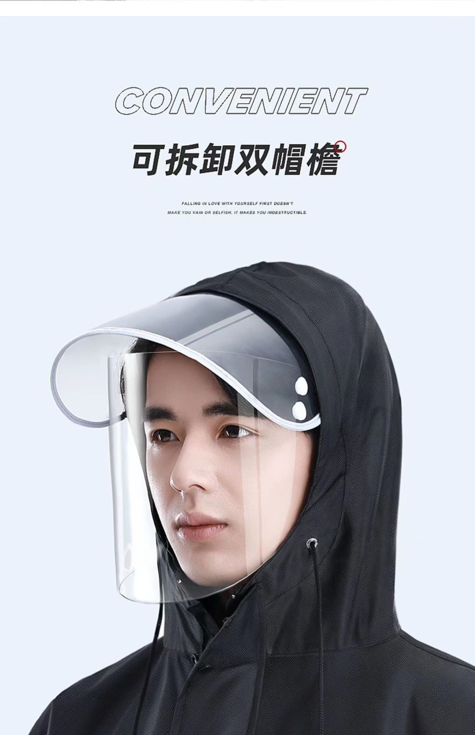 Long waterproof raincoat thickened fabric