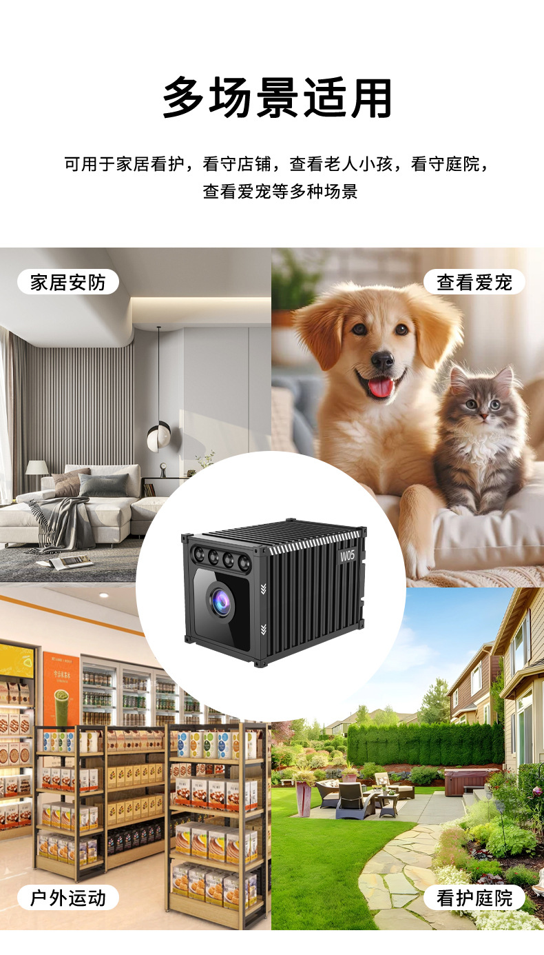 W05 Container-Kamera 1080P mit WiFi-Nachtsicht