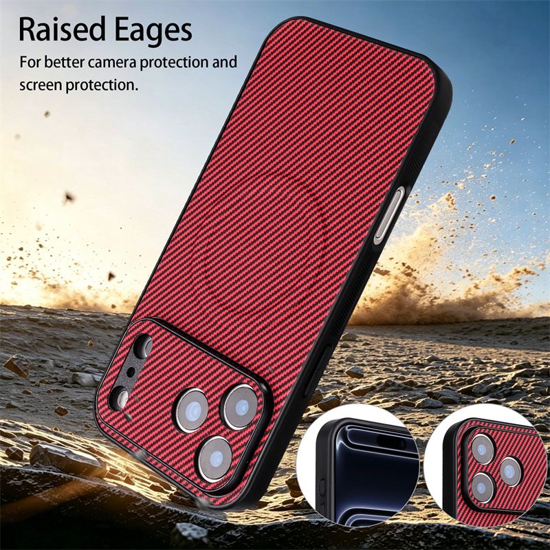 Sony Xperia 5 case, carbon fiber pattern, magnetic