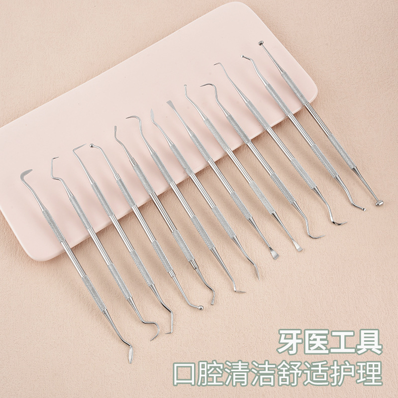 Stainless Steel Dental Cleaning Tool Set