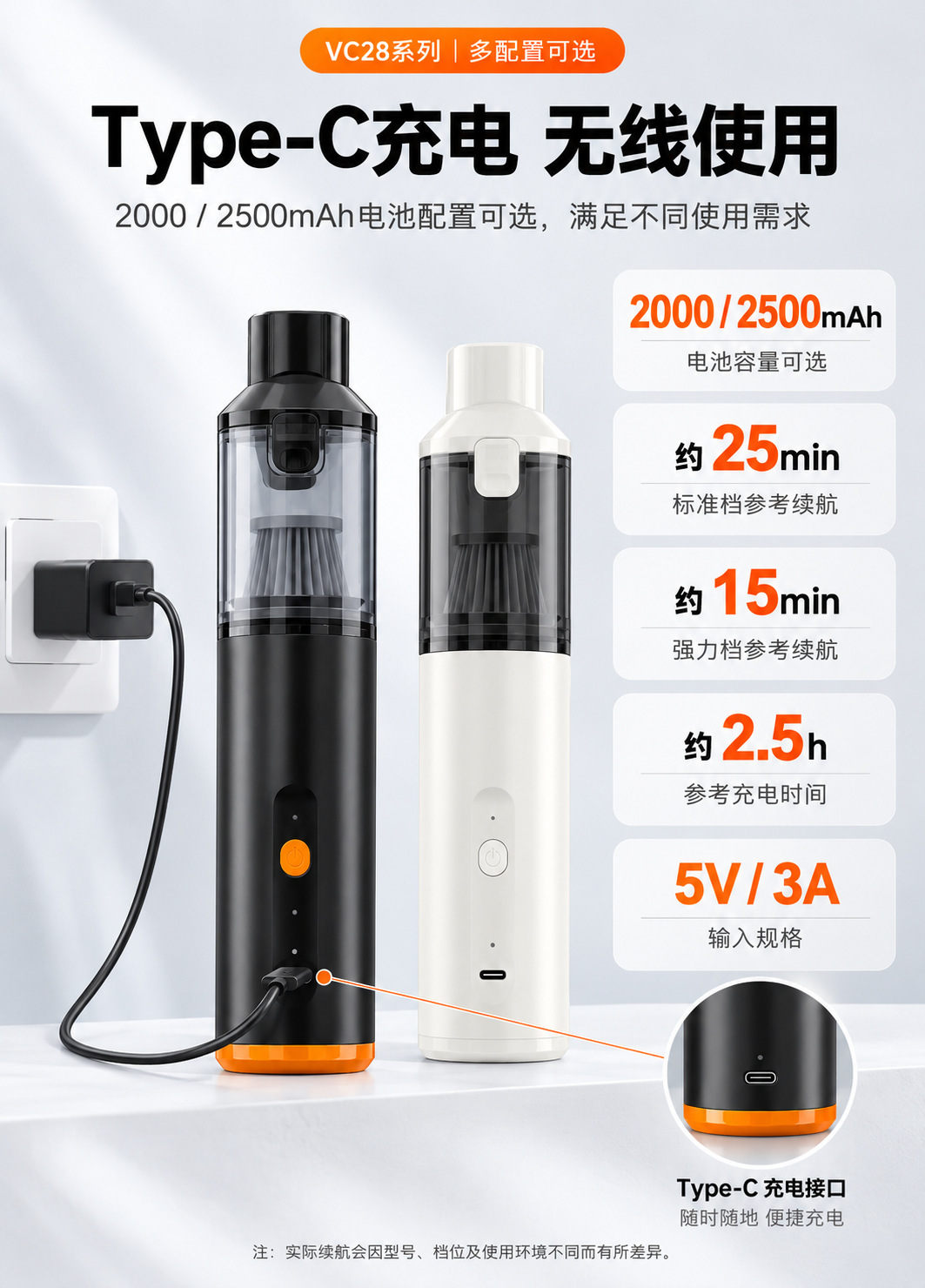 Brushless car vacuum cleaner, multi-function, rechargeable, handheld