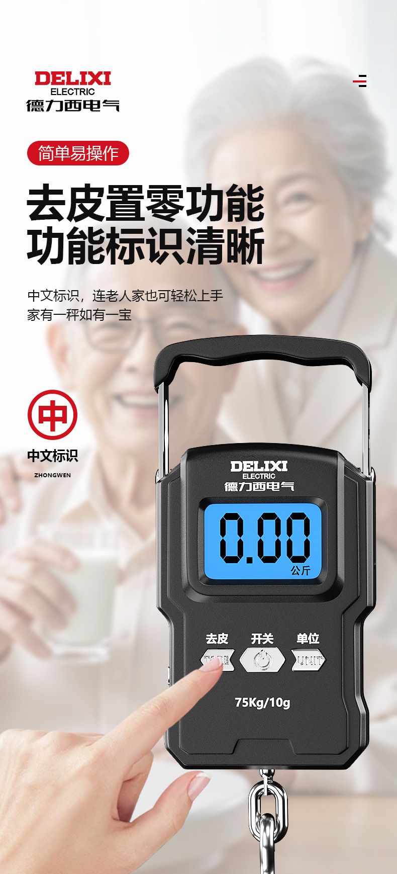 Delixi portable electronic scale