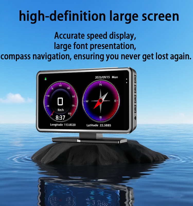 5-Zoll-HD-Dashcam, HUD-Head-up-Display 2-in-1