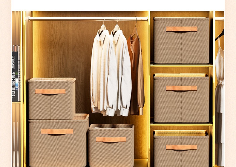 Foldable underwear and clothing storage basket for home wardrobe organization