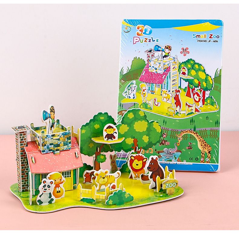 3D stereoscopic puzzle educational toy for ages 3-6