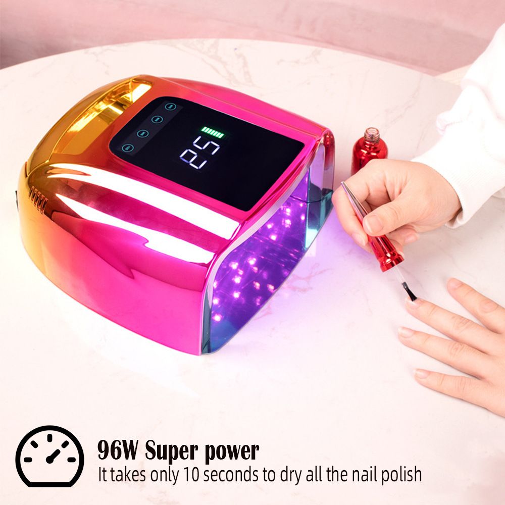 96W nail light therapy machine smart wireless UV dryer