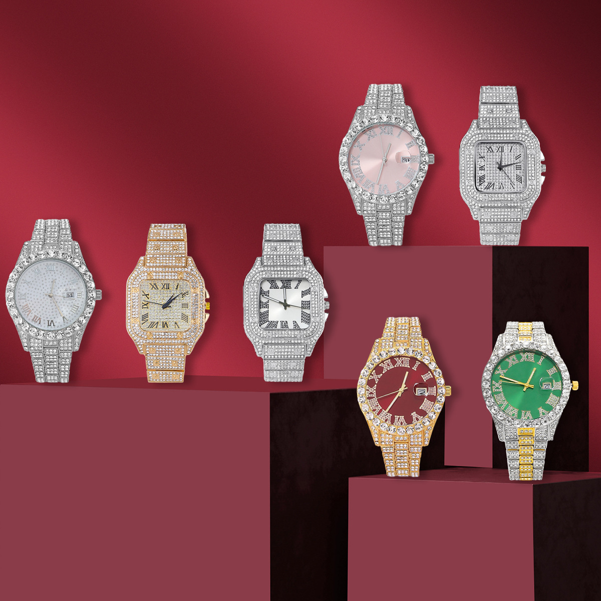 Men's 7-Piece Gift Set, Fashionable Watches