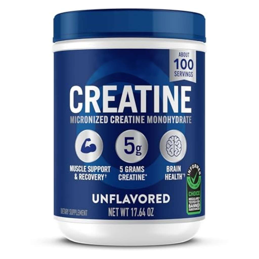 Creatine monohydrate powder, supplement