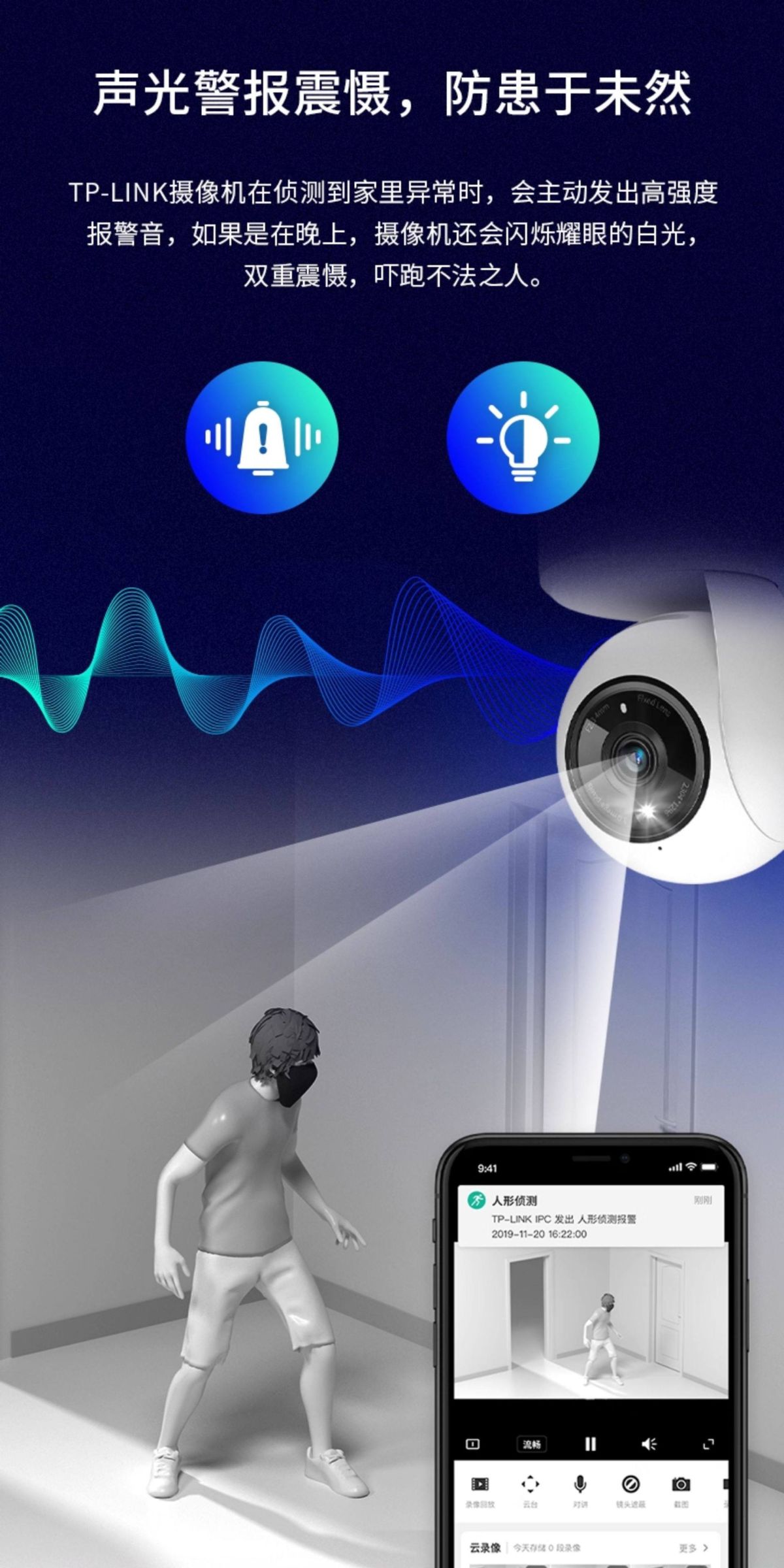 TP-LINK 44AN Wireless-Kamera 400W Pixel Panorama