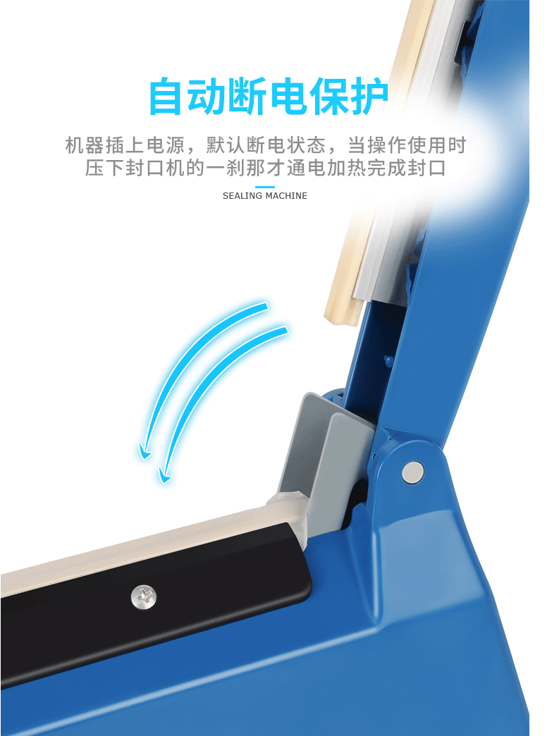 Manual plastic bag sealing machine type 300, 110V