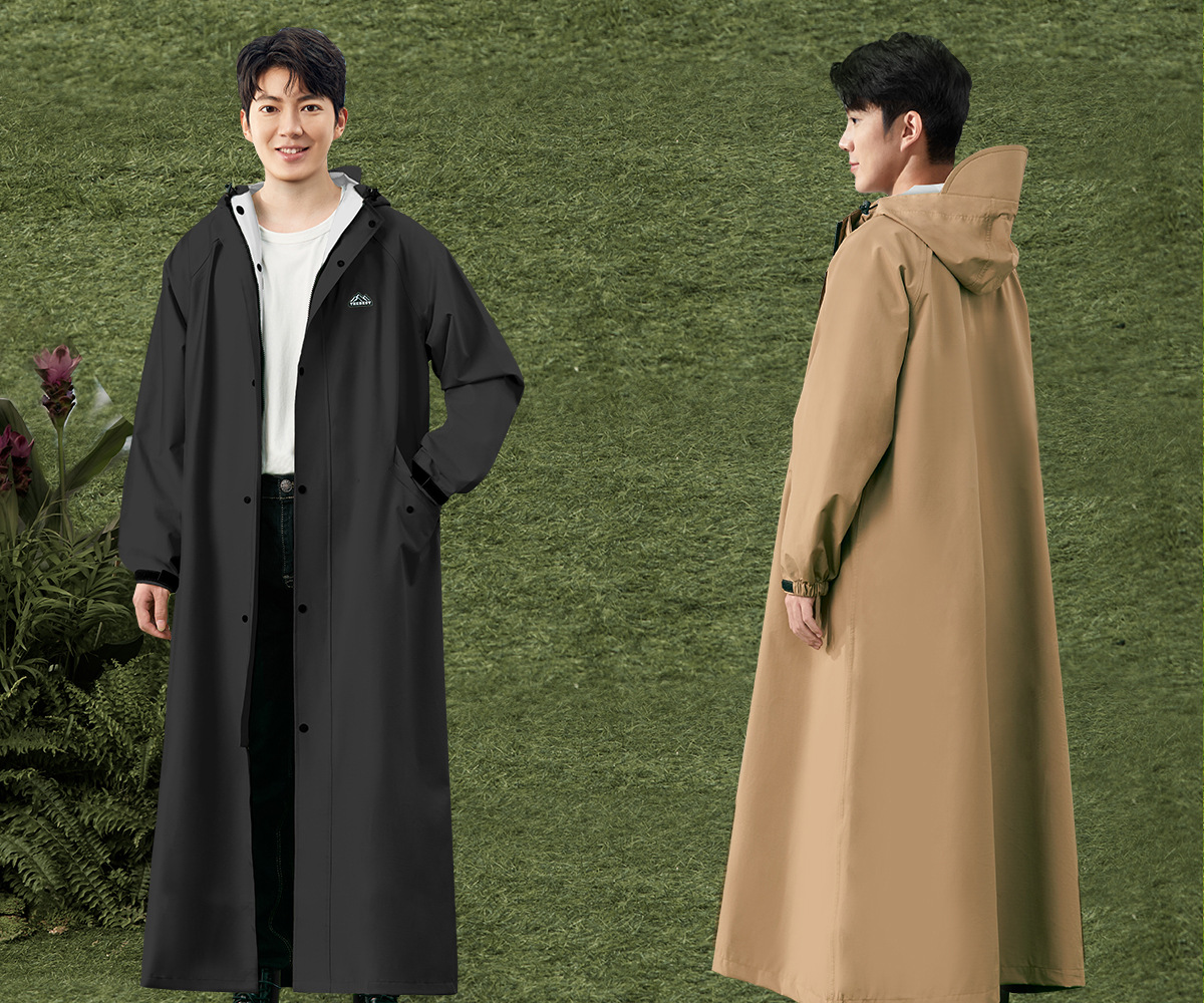 Motorcycle raincoat, adult full body one-piece poncho
