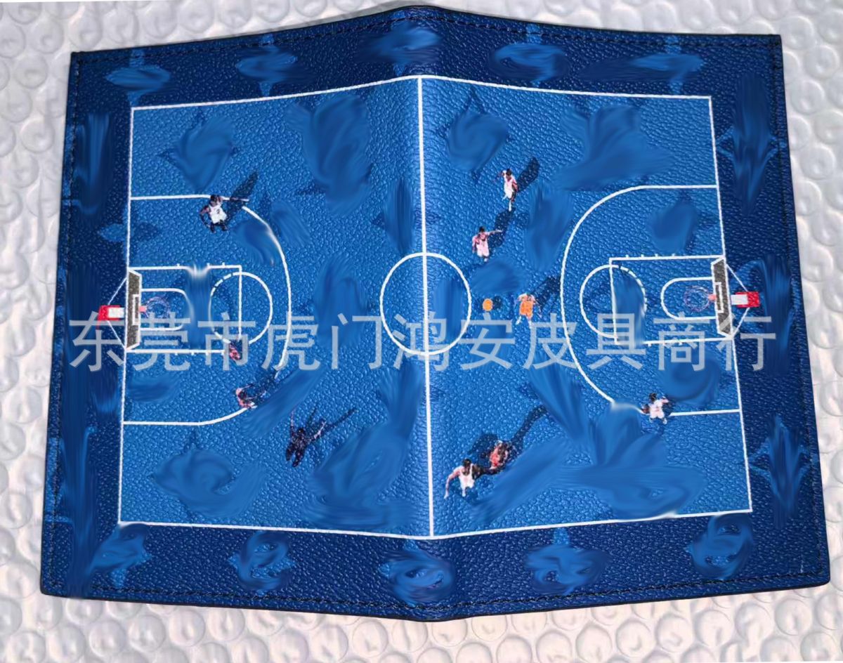 Pasaport cüzdanı, taze desen, kart ve kimlik bölümü