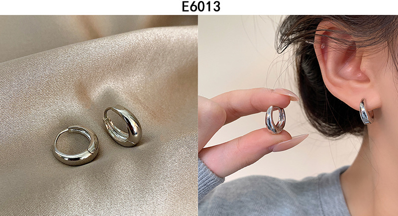 925 sterling silver earrings, retro geometric design