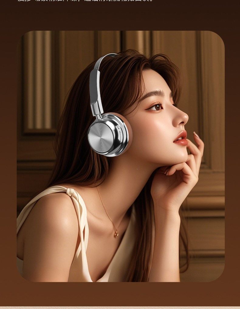 Retro Over-Ear Headphones, Wireless, Noise Cancellation
