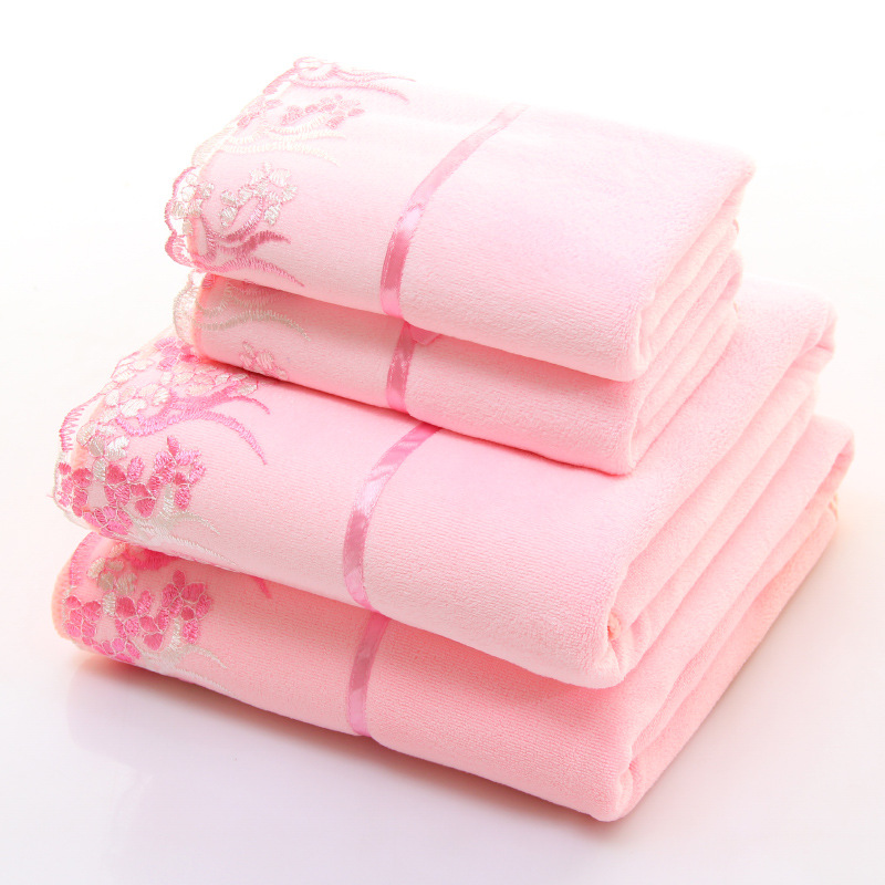 Cilt dostu emici havlu seti, erkekler için yüz ve banyo havlusu