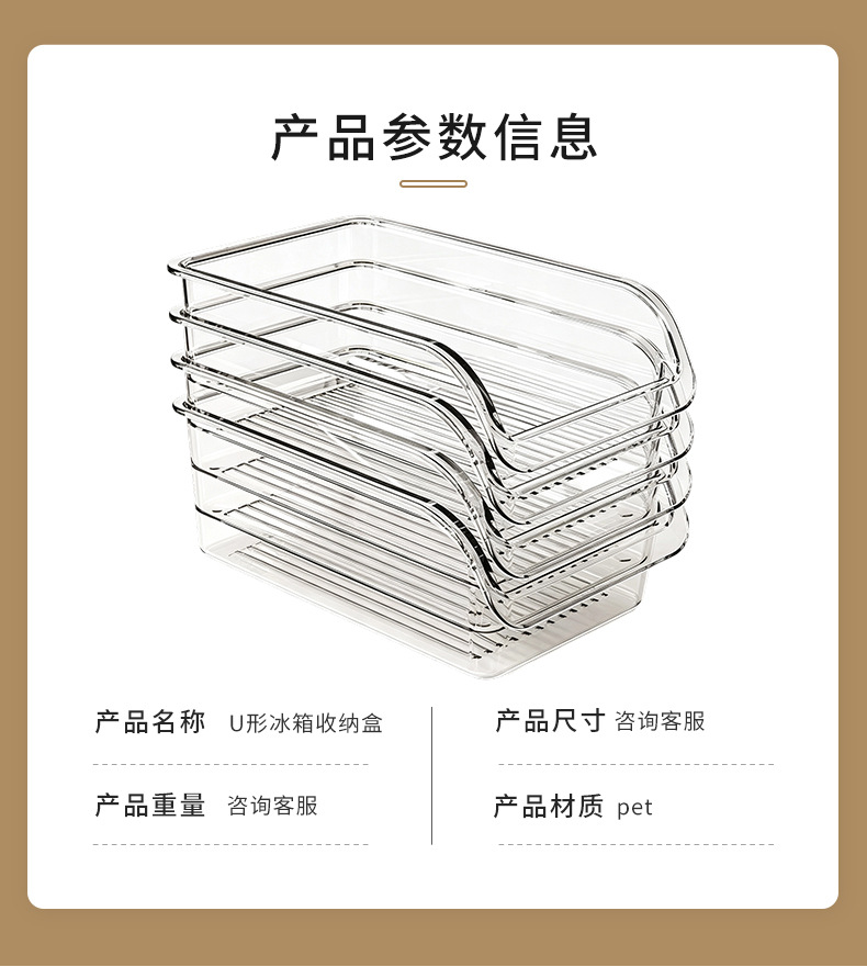 Kühlschrank-Organizer Schublade Gemüse-Obst-Lagerbox