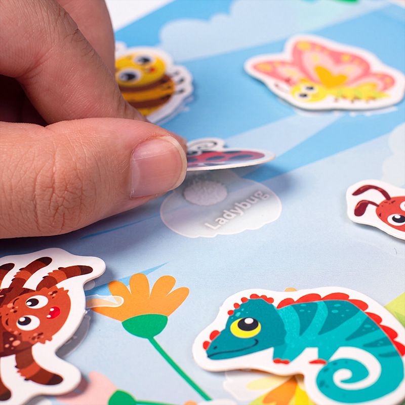 Sessiz kitap DIY yapıştırmalı erken öğrenme oyuncağı mantık gelişimi için