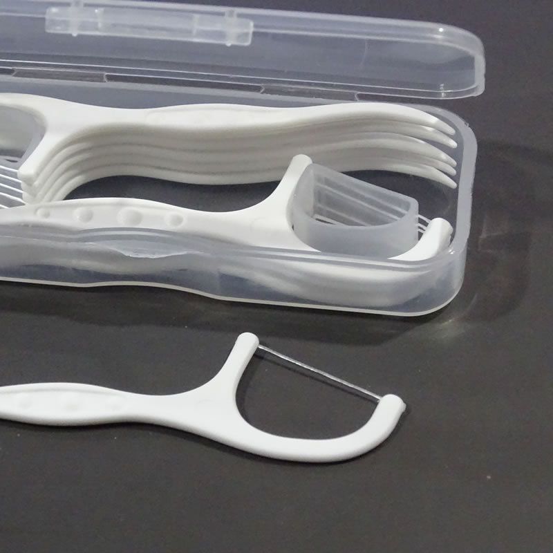 Diş ipi çubukları, 10 parça, taşınabilir set