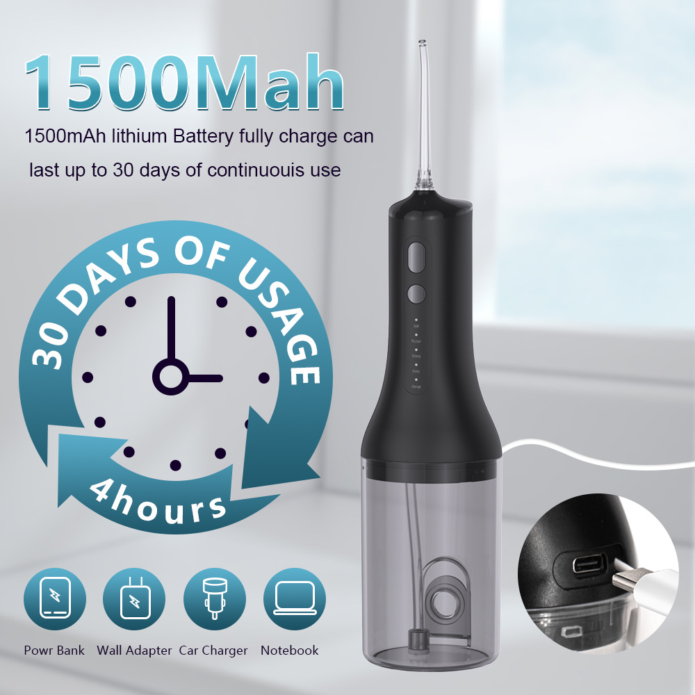 Electric water flosser and toothbrush set