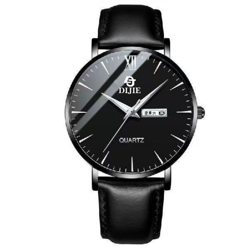 Ultra-thin mens quartz watch waterproof calendar luminous