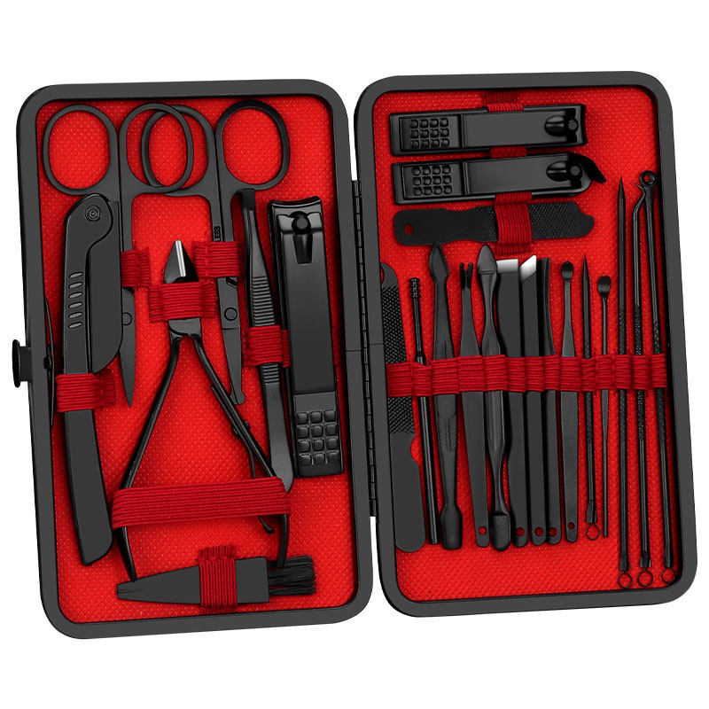 24-piece nail care set for manicure and pedicure