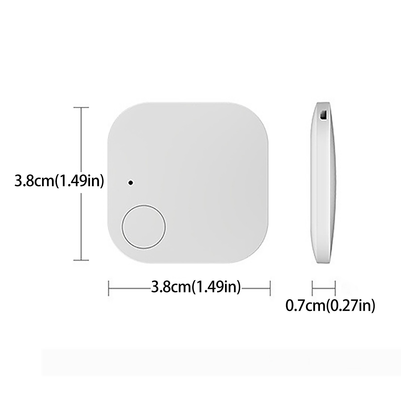 Smart Bluetooth tracker with app positioning and anti-theft alarm