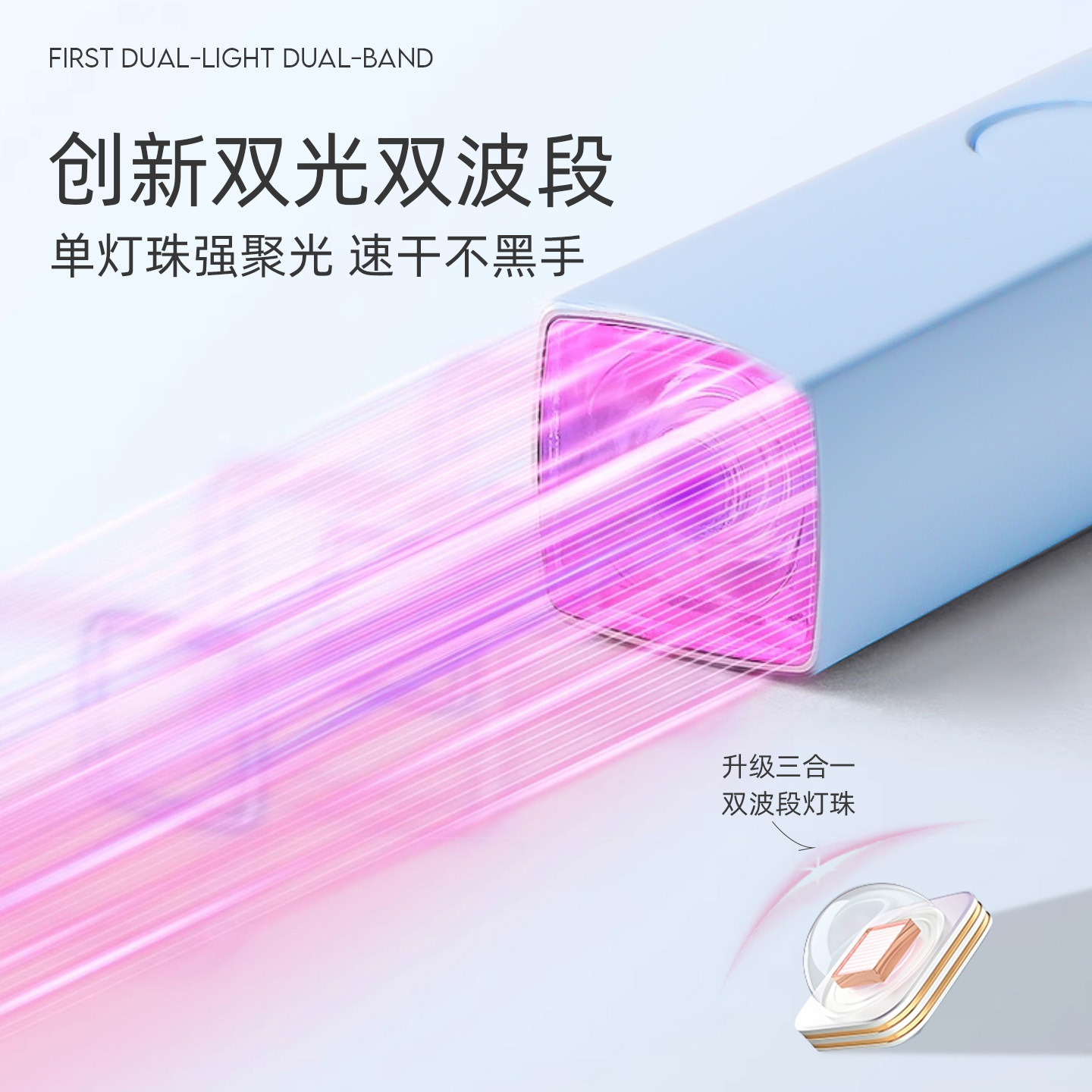UV LED Nail Lamp for Gel Polish Curing with Red Light
