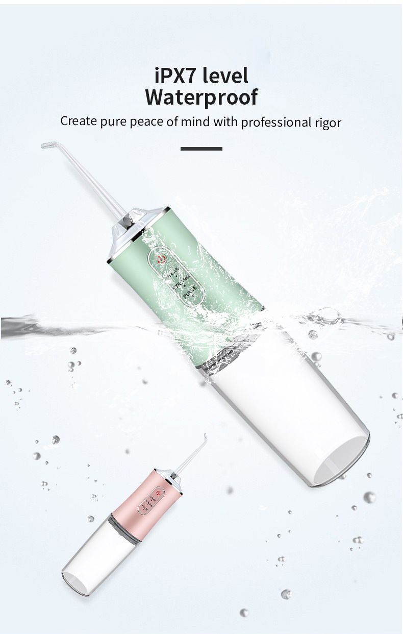 Electric teeth cleaner, portable oral irrigator