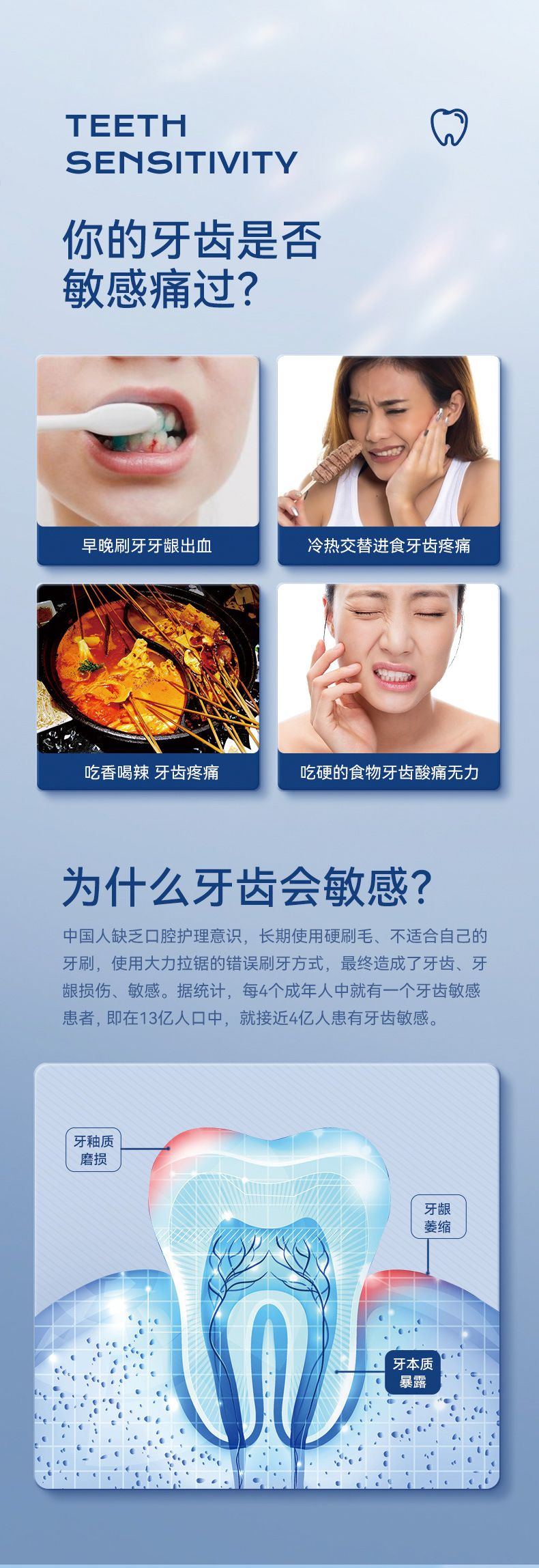 wopow沃品智能超声波震动电动牙刷IPX7级防水可制定LOGO