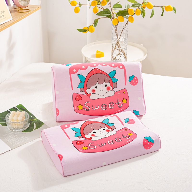 Natural latex pillow pure cotton core child and adult sizes