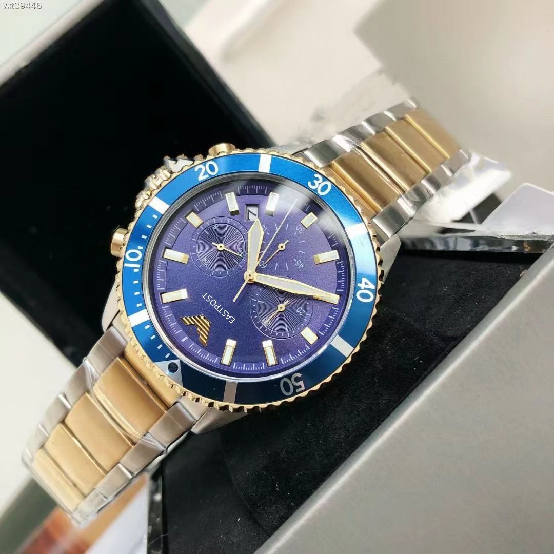 Pilot Men's Watch, Steel Strap, Waterproof