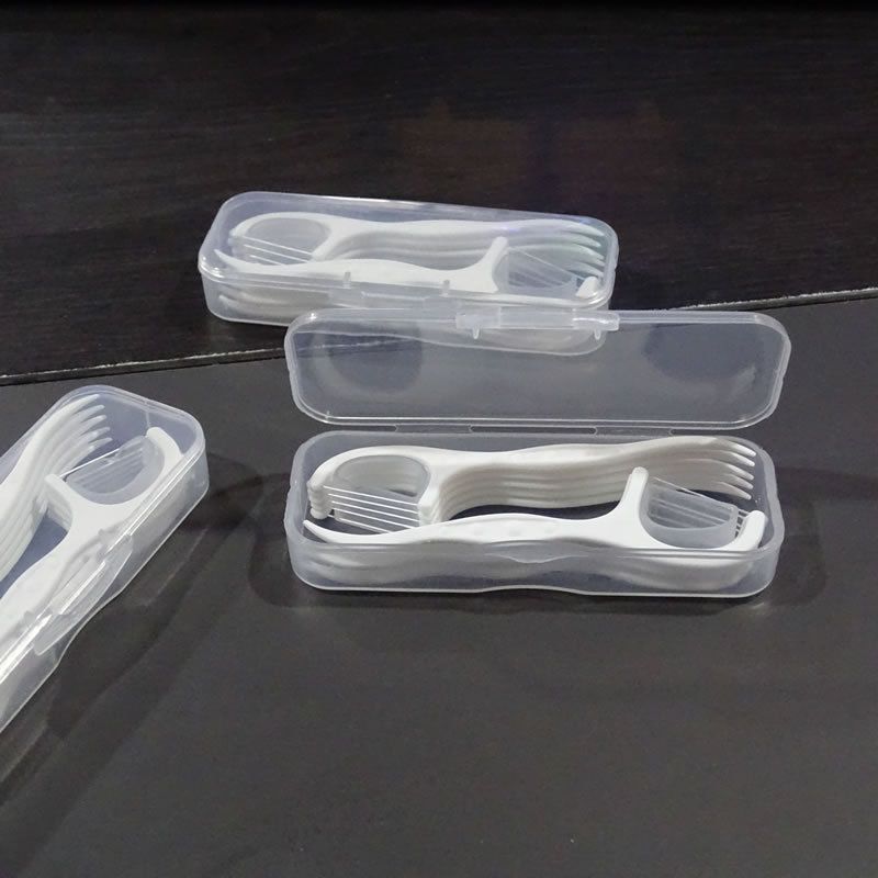 Diş ipi çubukları, 10 parça, taşınabilir set