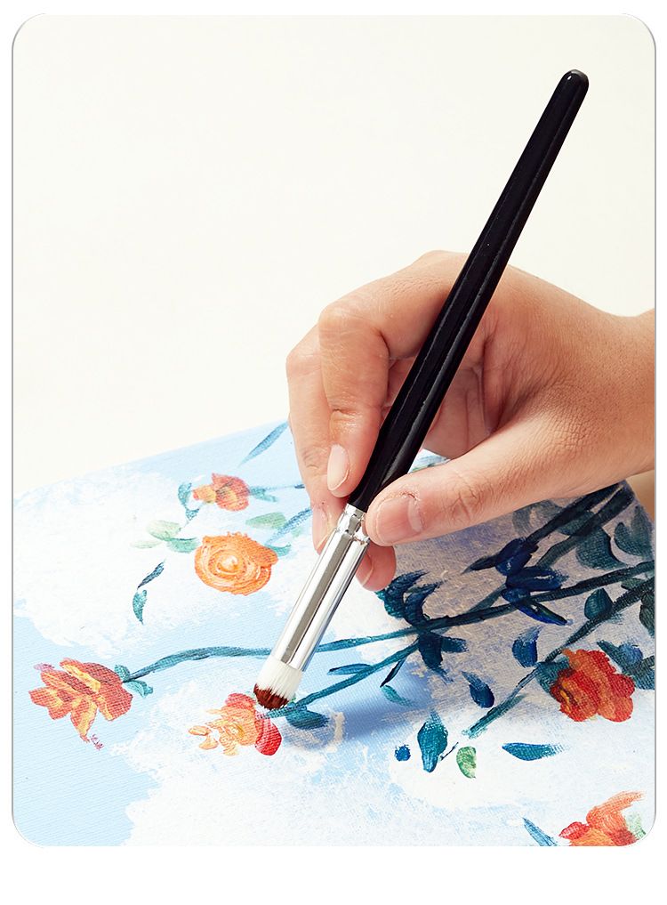 6-piece art brush set, wool