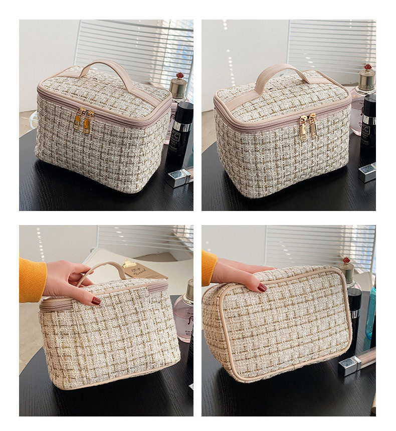 Kosmetiktasche, luxuriös, großes Fassungsvermögen, tragbar