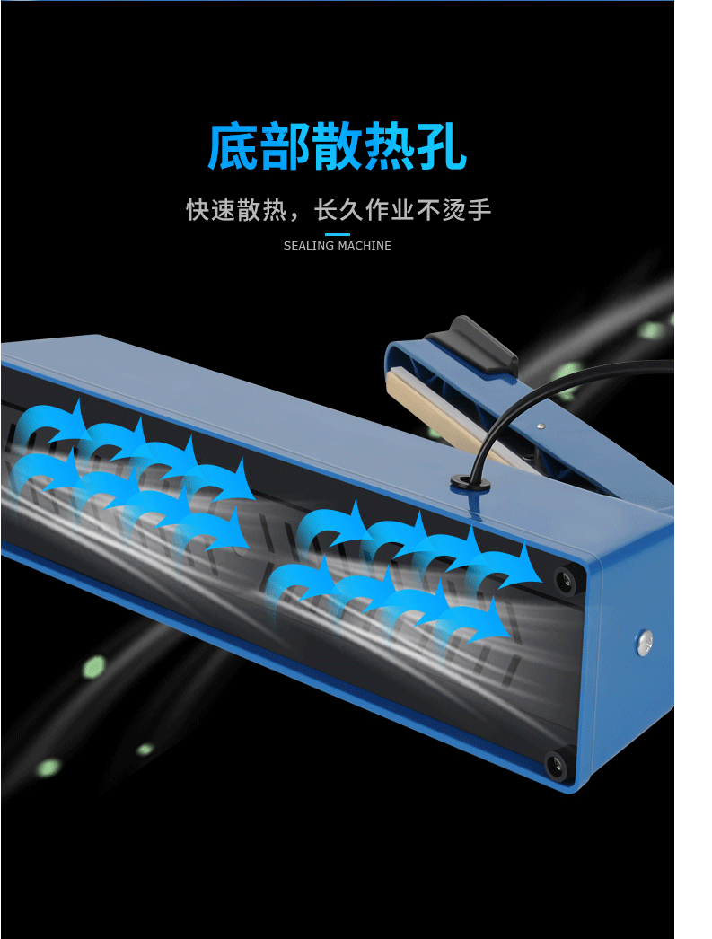 Manual plastic bag sealing machine type 300, 110V