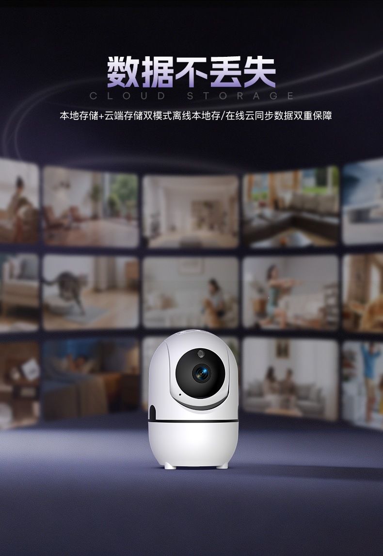 Wireless WiFi HD camera with night vision for child care and outdoor