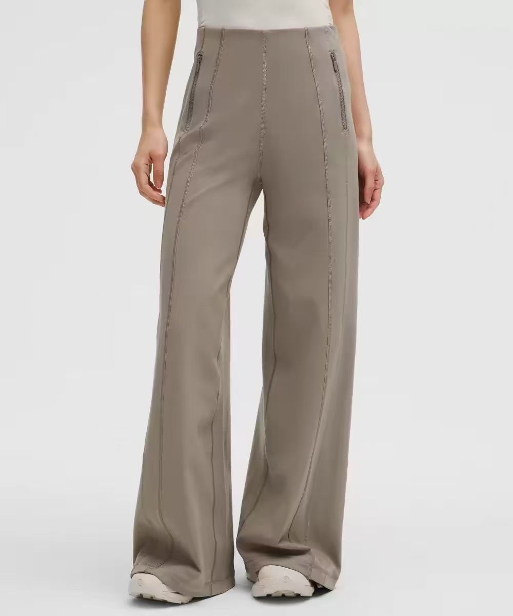 Lu high-waist wide-leg yoga pants lightweight soft comfortable