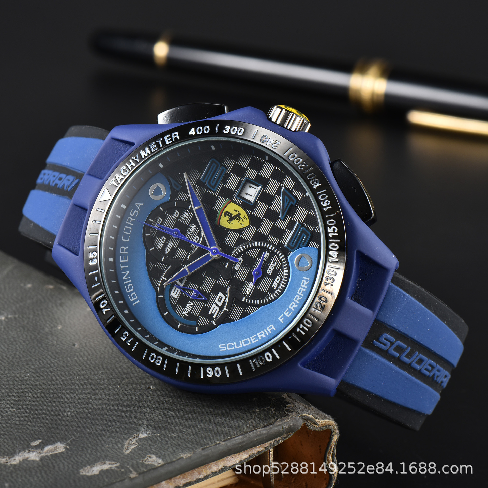 Guohuang Herrenuhr, 6 Zeiger, Gummiarmband