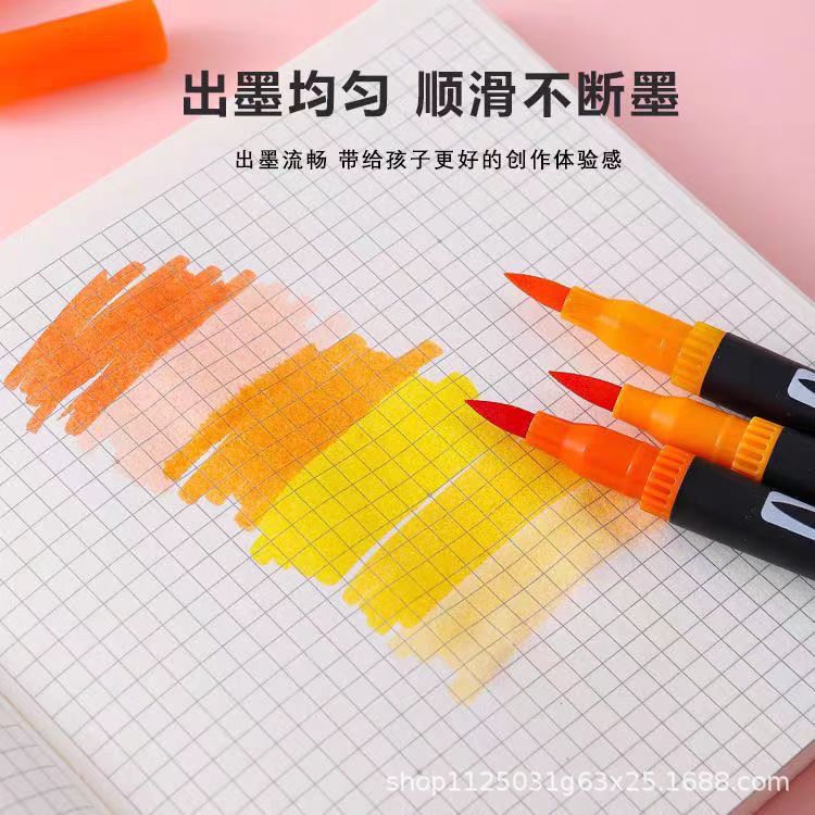 Doppelkopf-Marker waschbar Aquarellstift Kinder-Malset