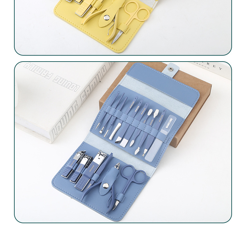 Nail Care Set with Tweezers, Pedicure Knife and Carrying Case