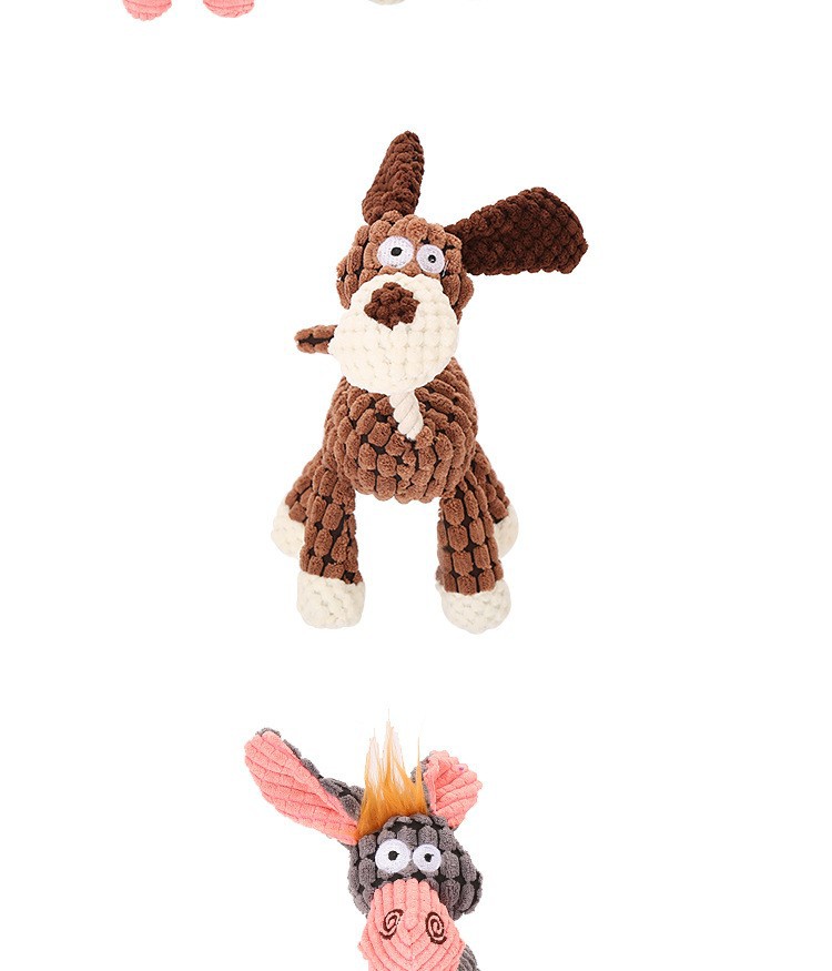 Köpek oyuncağı, peluş eşek, 3 renk