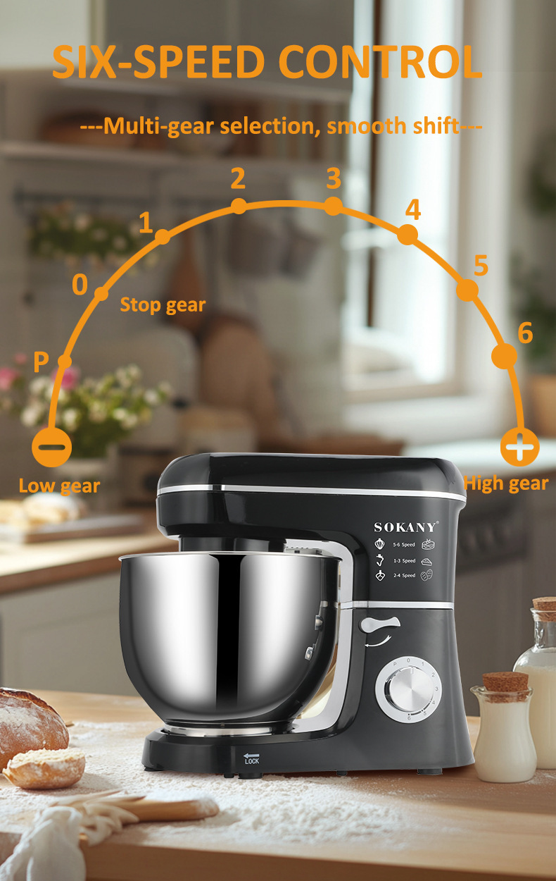 Sokany dough mixer, 8L, automatic, SK-275