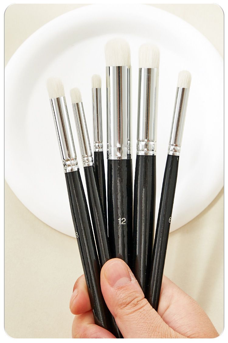 6-piece art brush set, wool