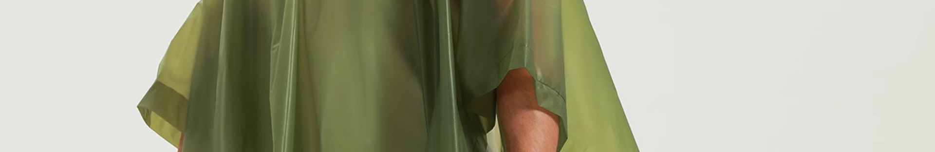 Raincoat cape, disposable, multi-purpose, full-body, 3-in-1, outdoor
