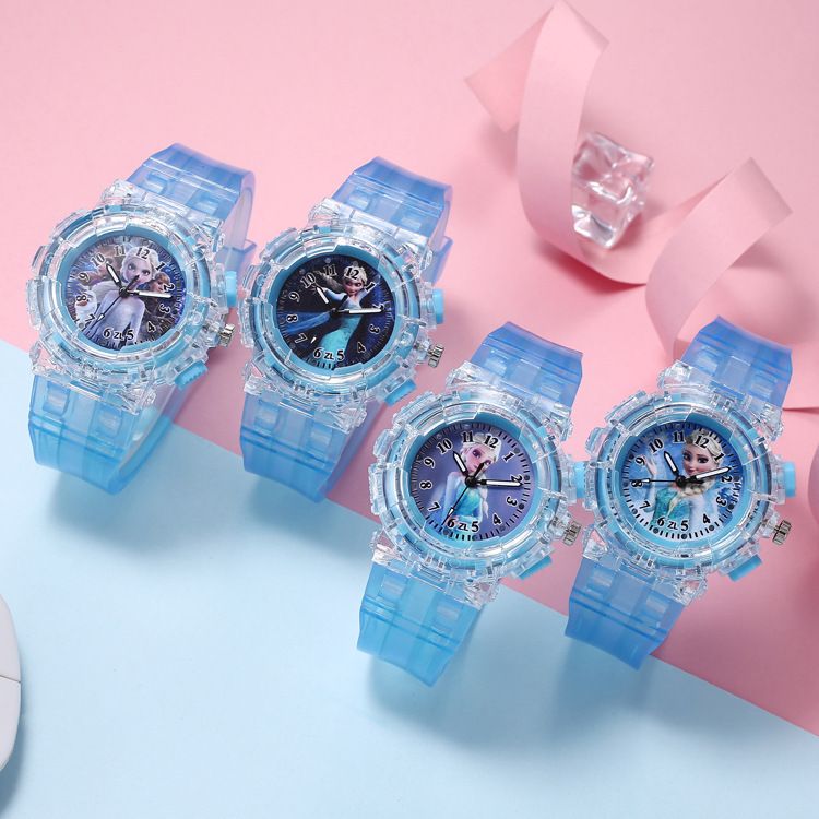 Children's Watch Colorful Light Quartz