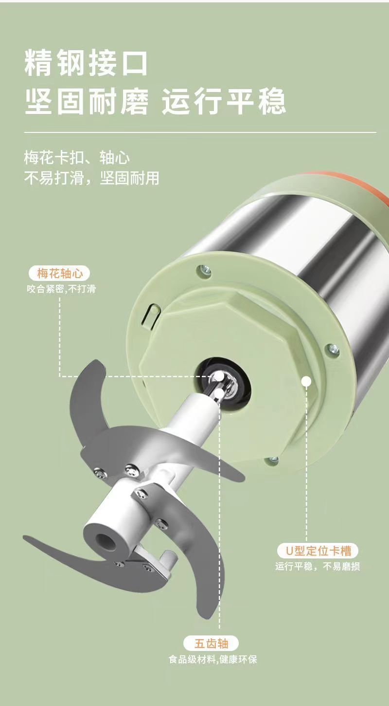 Wanlida portable meat grinder, automatic, stainless steel