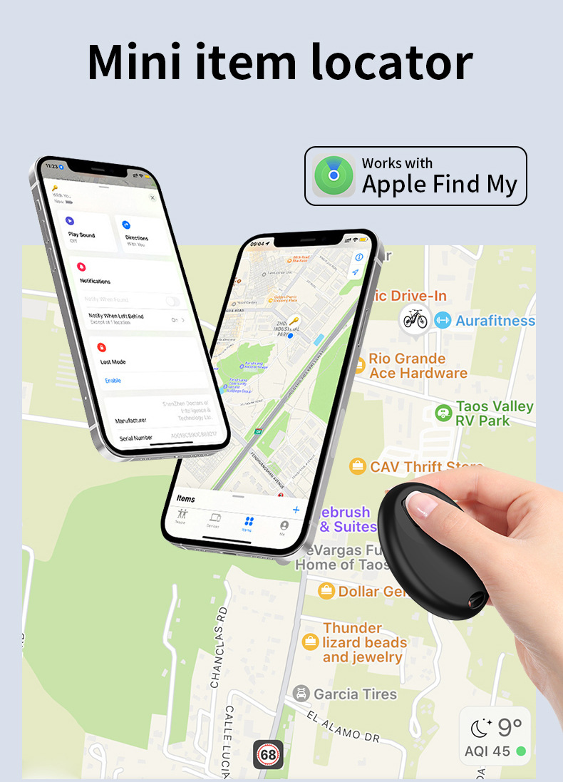Apple AirTag compatible smart locator, Bluetooth positioning