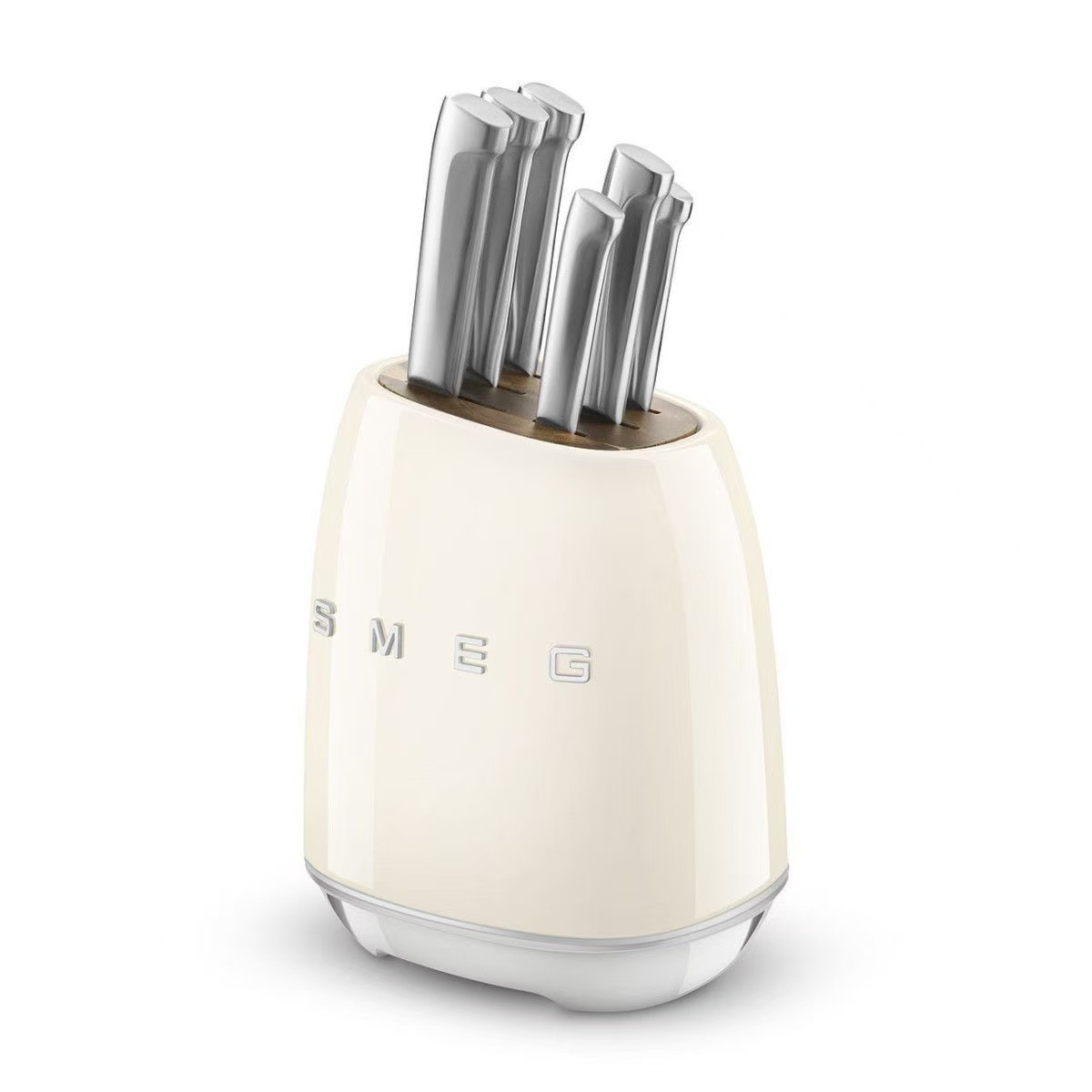 SM Smai EG Messerhalter Edelstahl Creme-Farbe