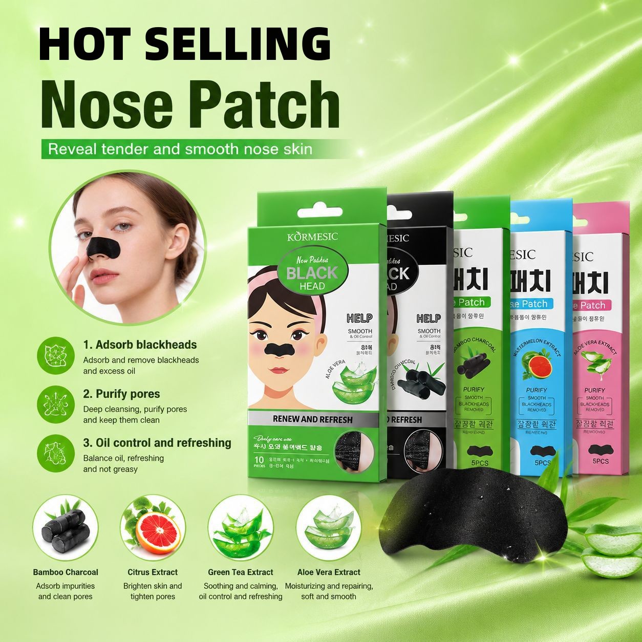 Blackhead Removal Nose Strips, Pore Minimizing